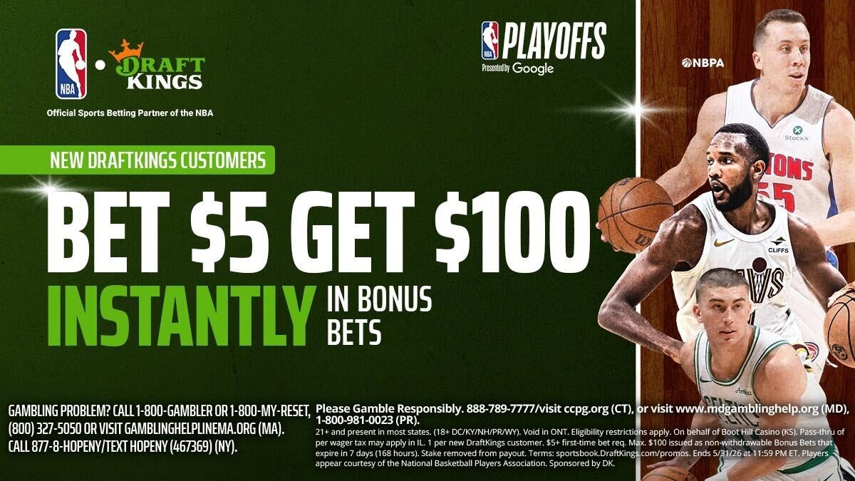 Dapatkan $100 bonus taruhan dengan kode promo DraftKings selasa ini