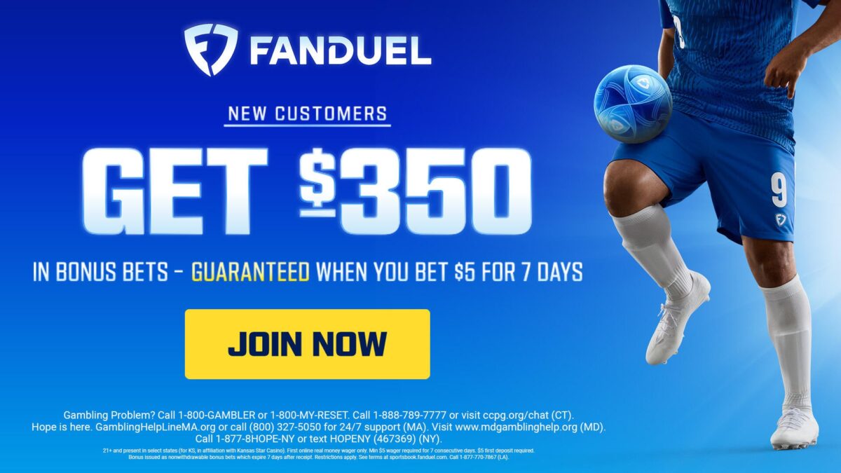 Dapatkan Bonus $350 dengan Kode Promo FanDuel untuk Pertandingan Besok